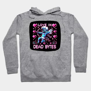 Pixel Love Zombie: 8-Bit Romance and Gaming Art Hoodie